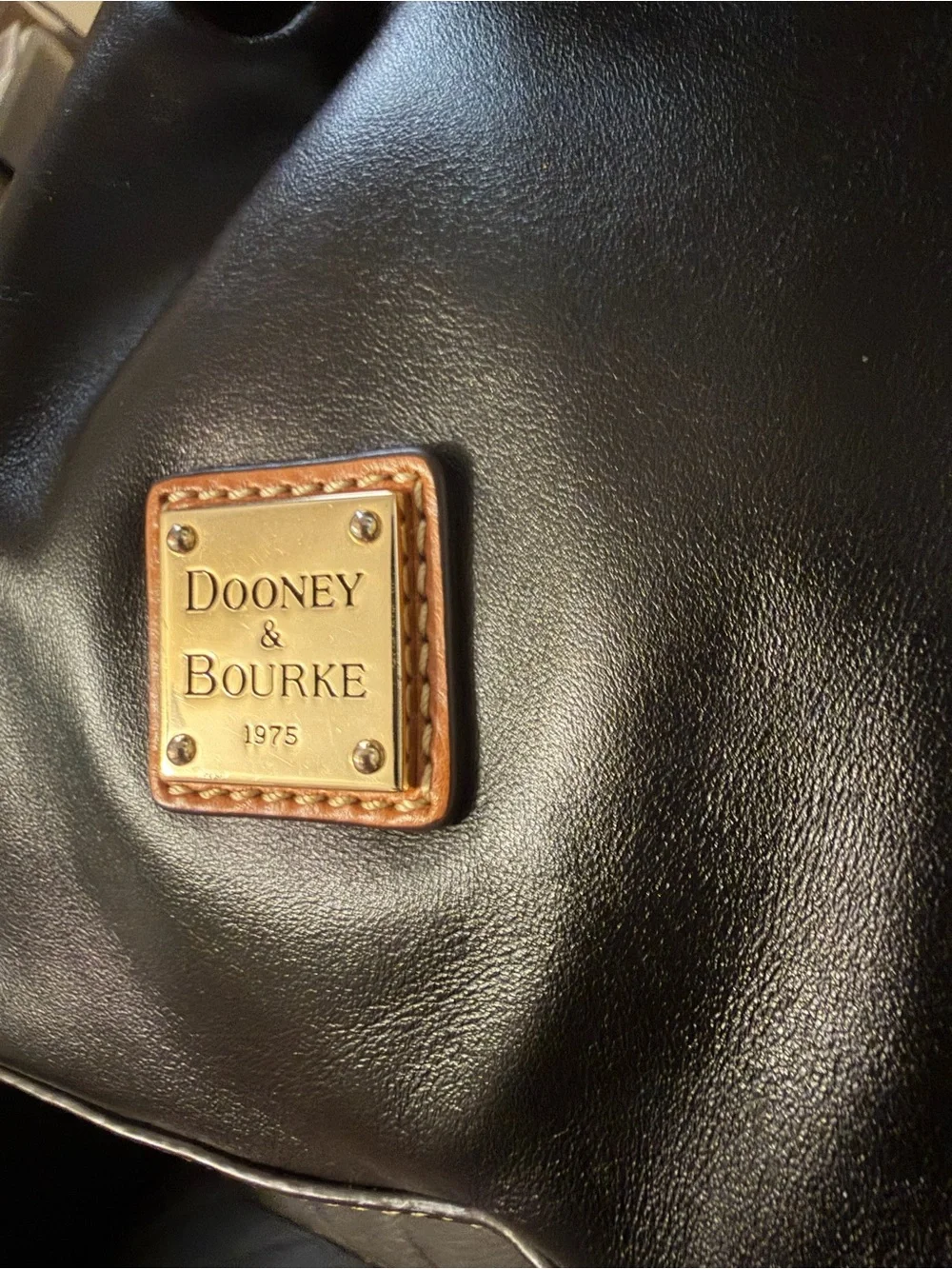 Dooney & Bourke Wexford Tasha Black Leather Bucket Bag